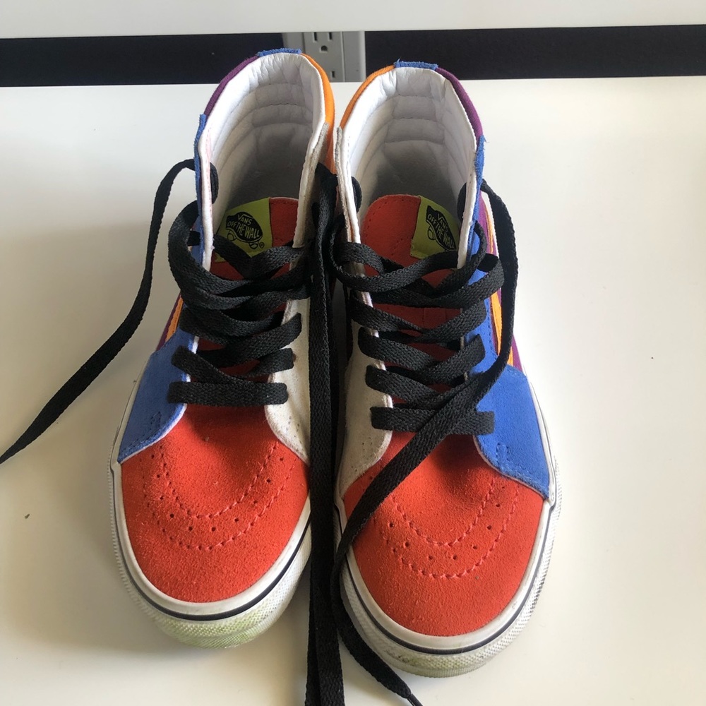 Multi-color vans. High tops